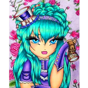 Alice In Wonderland 40*50CM(Canvas) Full Round Drill Diamond Painting