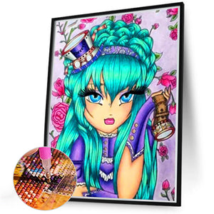 Alice In Wonderland 40*50CM(Canvas) Full Round Drill Diamond Painting