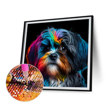 Load image into Gallery viewer, Colorful Puppy 30*30CM(Canvas) Full Round Drill Diamond Painting
