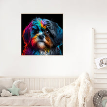 Load image into Gallery viewer, Colorful Puppy 30*30CM(Canvas) Full Round Drill Diamond Painting
