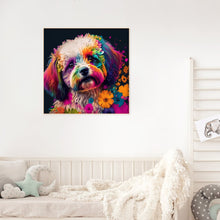 Load image into Gallery viewer, Colorful Puppy 30*30CM(Canvas) Full Round Drill Diamond Painting
