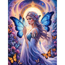 Load image into Gallery viewer, Butterfly Girl 40*50CM(Canvas) Full Round Drill Diamond Painting
