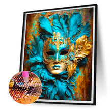 Load image into Gallery viewer, Mask 30*40CM(Canvas) Full Round Drill Diamond Painting

