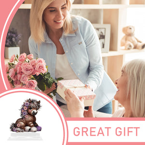 2D Flat Print Flower Pony DIY Diamond Painting Desktop Decorations for Adults