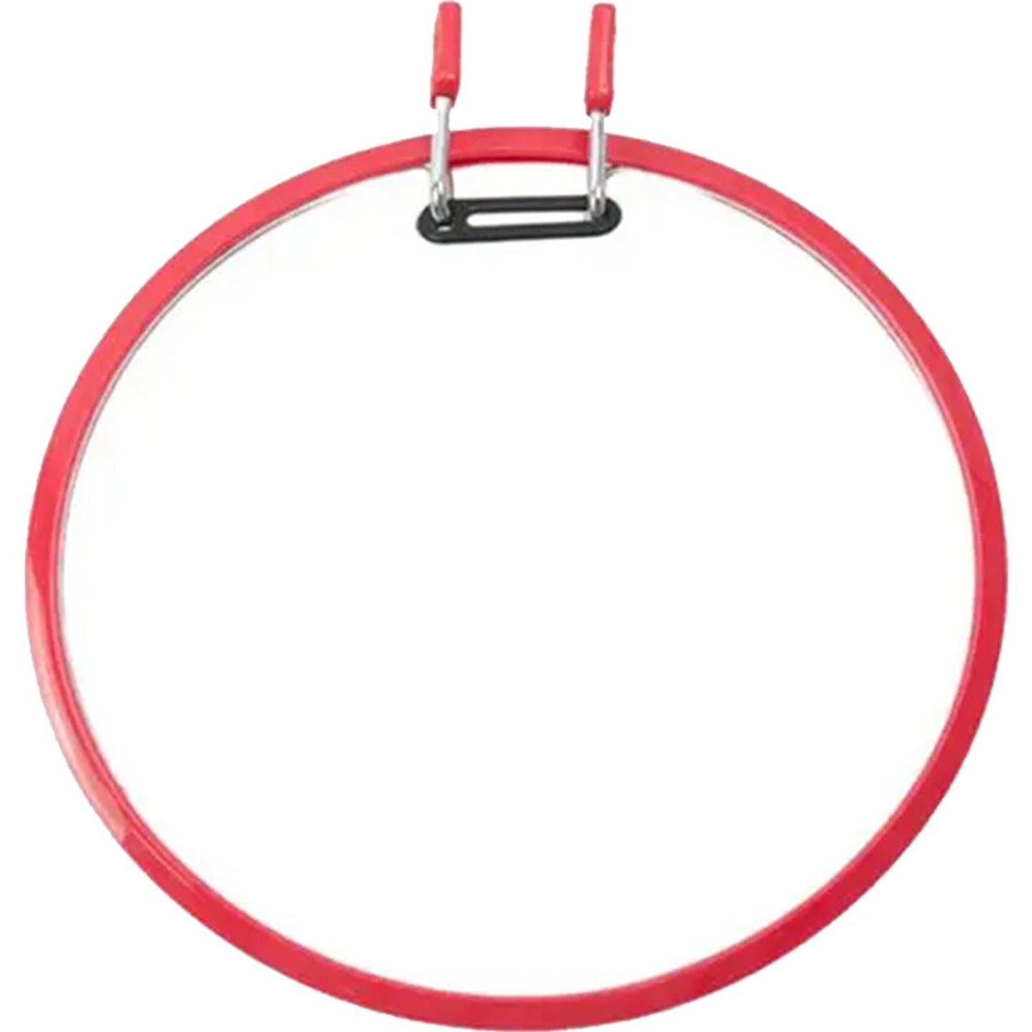 Round Cross Stitch Hoop Ring Plastic Embroidery Hoop Embroidery Circle (Red)