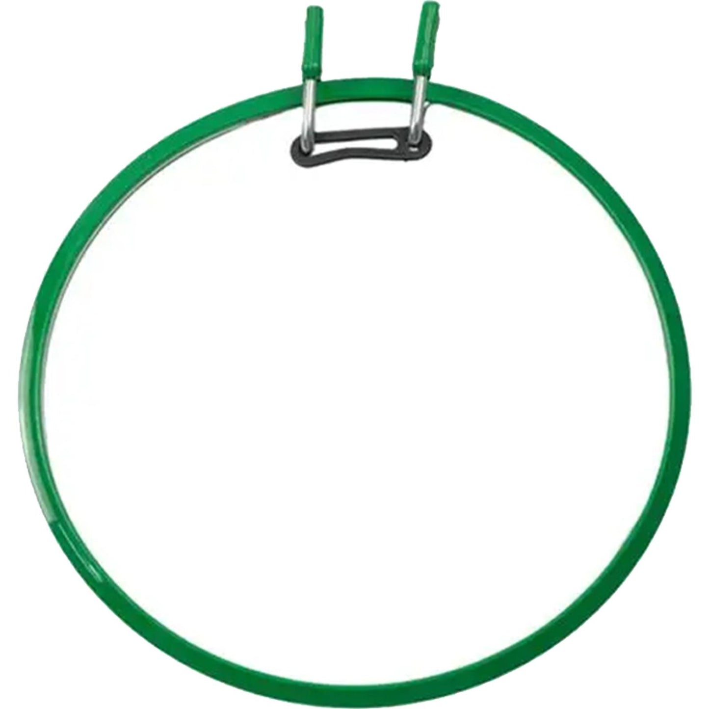 Round Cross Stitch Hoop Ring Plastic Embroidery Hoop Embroidery Circle (Green)