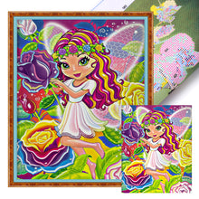 Load image into Gallery viewer, Huancan - Colorful Fairy - 40*50CM 11CT 3 Stamped Cross Stitch
