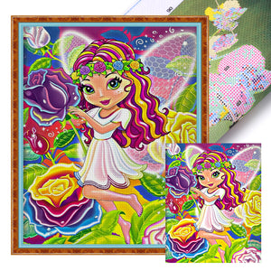 Huancan - Colorful Fairy - 40*50CM 11CT 3 Stamped Cross Stitch
