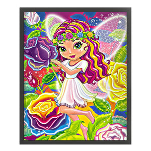 Huancan - Colorful Fairy - 40*50CM 11CT 3 Stamped Cross Stitch