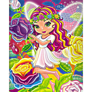 Huancan - Colorful Fairy - 40*50CM 11CT 3 Stamped Cross Stitch