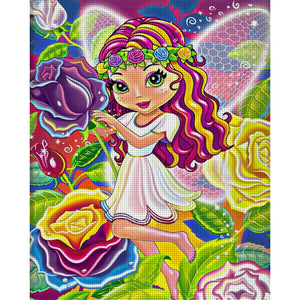 Huancan - Colorful Fairy - 40*50CM 11CT 3 Stamped Cross Stitch