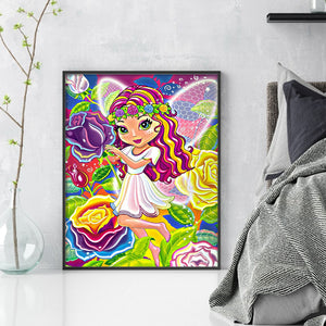 Huancan - Colorful Fairy - 40*50CM 11CT 3 Stamped Cross Stitch