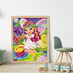 Huancan - Colorful Fairy - 40*50CM 11CT 3 Stamped Cross Stitch