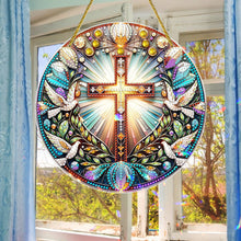 Load image into Gallery viewer, Special Shaped Cross Hanging Diamond Art Kits Bedroom Decoration
