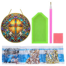 Load image into Gallery viewer, Special Shaped Cross Hanging Diamond Art Kits Bedroom Decoration
