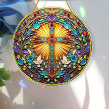 Load image into Gallery viewer, Special Shaped Cross Hanging Diamond Art Kits Bedroom Decoration
