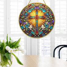 Load image into Gallery viewer, Special Shaped Cross Hanging Diamond Art Kits Bedroom Decoration
