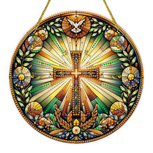 Load image into Gallery viewer, Special Shaped Cross Hanging Diamond Art Kits Bedroom Decoration
