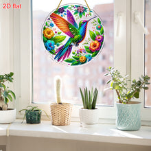 Load image into Gallery viewer, Hummingbird Theme 2D Flat DIY Diamond Art Pendant Wall Decor for Home &amp; Windows
