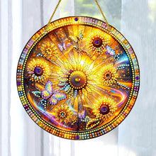 Load image into Gallery viewer, Sunflower Theme 2D Flat DIY Diamond Art Pendant Wall Decor for Home &amp; Windows
