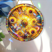 Load image into Gallery viewer, Sunflower Theme 2D Flat DIY Diamond Art Pendant Wall Decor for Home &amp; Windows
