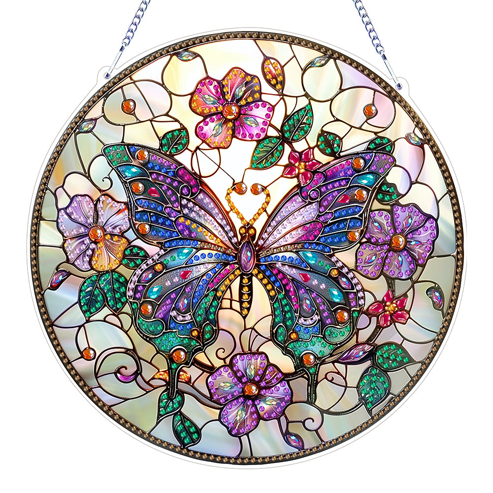 Double Sided Special Shaped Butterfly Hanging Diamond Art Kits Bedroom Decor