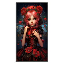 Load image into Gallery viewer, Yishu - Rose Girl - 40*70CM 11CT 3 Stamped Cross Stitch
