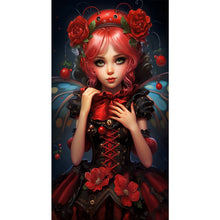 Load image into Gallery viewer, Yishu - Rose Girl - 40*70CM 11CT 3 Stamped Cross Stitch
