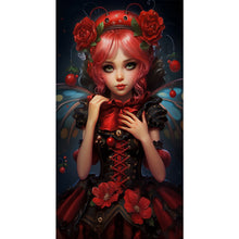 Load image into Gallery viewer, Yishu - Rose Girl - 40*70CM 11CT 3 Stamped Cross Stitch

