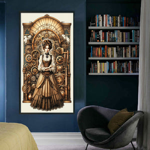 Yishu - Classic Lady - 40*70CM 11CT 3 Stamped Cross Stitch
