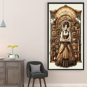 Yishu - Classic Lady - 40*70CM 11CT 3 Stamped Cross Stitch