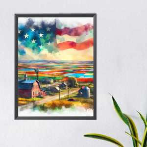 Independent Land 40*50CM(Canvas) Full Round Drill Diamond Painting