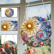 Load image into Gallery viewer, Sunflower 2D Flat DIY Diamond Painting Set Diamond Art Pendant Home Wall Decor
