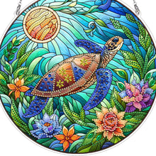Load image into Gallery viewer, Sea Turtle 2D Flat DIY Diamond Painting Set Diamond Art Pendant Home Wall Decor
