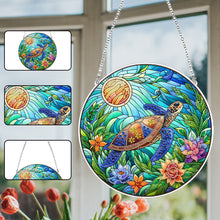 Load image into Gallery viewer, Sea Turtle 2D Flat DIY Diamond Painting Set Diamond Art Pendant Home Wall Decor
