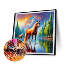 Load image into Gallery viewer, Steed Horse 30*30CM(Canvas) Full Round Drill Diamond Painting
