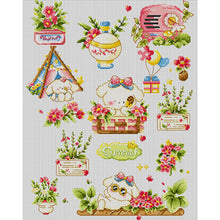 Load image into Gallery viewer, Curly-haired rabbit-55*65CM  11CT Stamped Cross Stitch (Spring)
