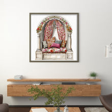 Load image into Gallery viewer, Huancan - Bay Window In The Room - 50*50CM 14CT 2 Stamped Cross Stitch
