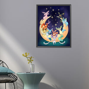 Colorful Pikachu 40*50CM(Canvas) Full Round Drill Diamond Painting