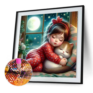 Sleeping Child 50*50CM(Canvas) Full Round Drill Diamond Painting