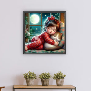 Sleeping Child 50*50CM(Canvas) Full Round Drill Diamond Painting