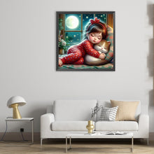 Load image into Gallery viewer, Sleeping Child 50*50CM(Canvas) Full Round Drill Diamond Painting
