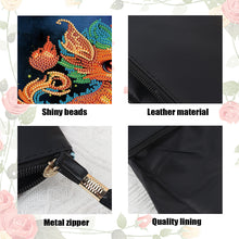 Load image into Gallery viewer, PU Partial Special Shaped Fire Dinosaur 5D DIY Diamond Painting Wallet Gifts
