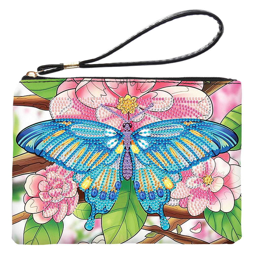 PU Partial Special Shaped Butterfly 5D DIY Diamond Painting Wallet Daily Purse