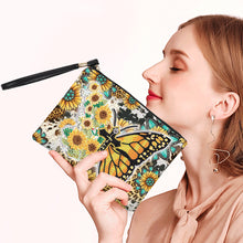 Load image into Gallery viewer, PU Partial Special Shaped Butterfly 5D DIY Diamond Painting Wallet Daily Purse
