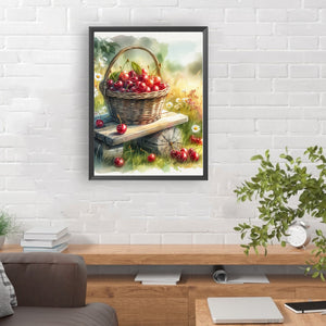 Fruit Cherry 30*40CM(Canvas) Full Round Drill Diamond Painting