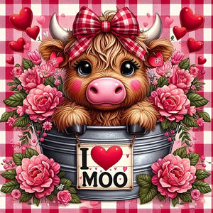 Yak 30*30CM(Canvas) Full Round Drill Diamond Painting
