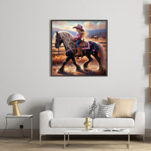 Load image into Gallery viewer, Cowgirl 40*40CM(Canvas) Full Round Drill Diamond Painting
