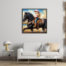 Load image into Gallery viewer, Cowgirl 40*40CM(Canvas) Full Round Drill Diamond Painting
