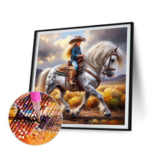 Load image into Gallery viewer, Cowgirl 40*40CM(Canvas) Full Round Drill Diamond Painting
